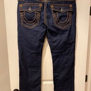 TRUE RELIGION Brand Jeans Ricky W/Flap T Stitch Super T Flagstone Mens 40x33